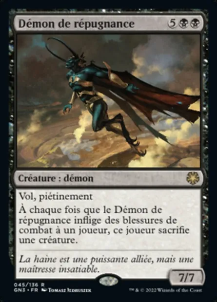 Démon de répugnance, carte Magic GN3 45 — extension Game Night: Free-for-All