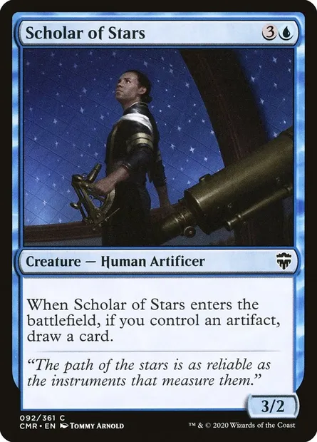 Scholar of Stars, Magic card CMR 92 — Commander Legends set