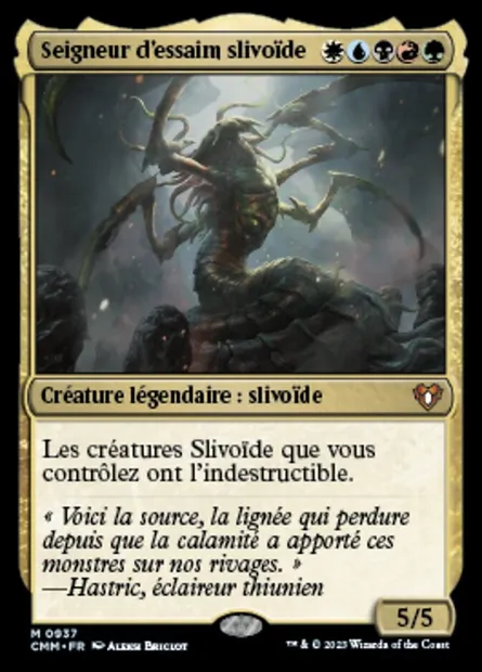 Seigneur d'essaim slivoïde, carte Magic CMM 937 — extension Commander Masters