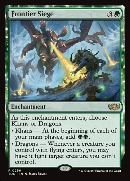 Frontier Siege, Magic card TDC 256 — Tarkir: Dragonstorm Commander set