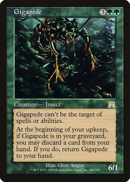Gigapède, carte Magic ONS 264 — extension Carnage