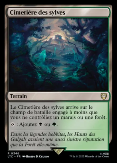 Cimetière des sylves, carte Magic LTC 346 — extension Tales of Middle-earth Commander