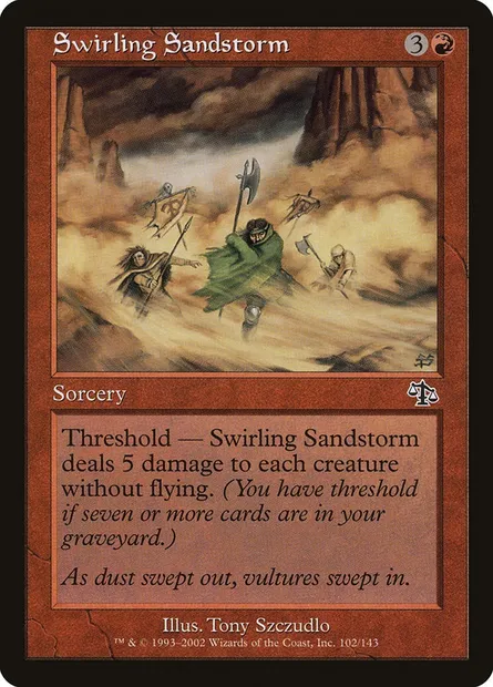 Swirling Sandstorm, Magic card JUD 102 — Judgment set
