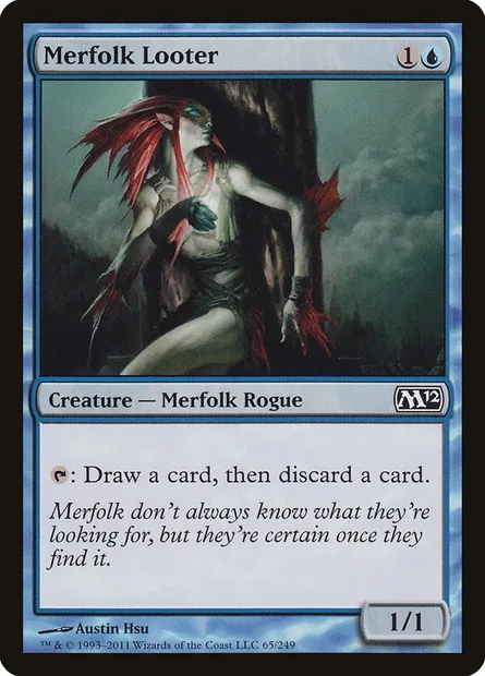 Merfolk Looter, Magic card M12 65 — Magic 2012 set
