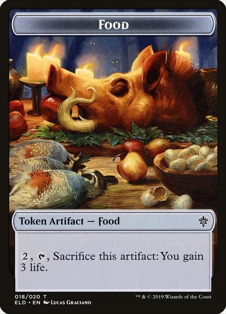 Food, carte Magic TELD 18 — extension Throne of Eldraine Tokens