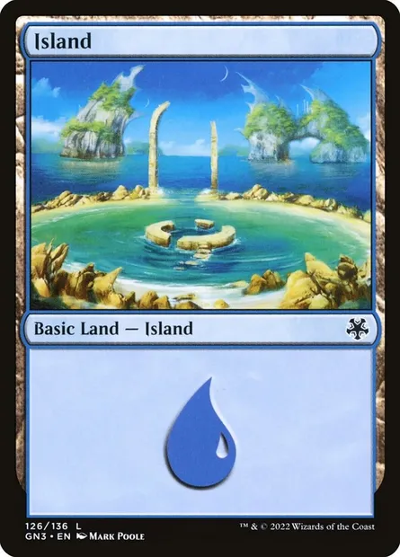 Island, Magic card GN3 126 — Game Night: Free-for-All set