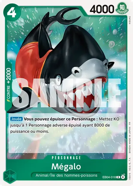 Mégalo, carte One Piece EB04-018 — extension EGGHEAD CRISIS