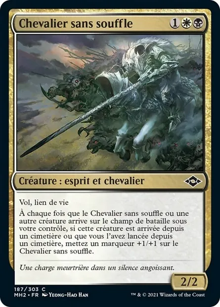 Chevalier sans souffle, carte Magic MH2 187 — extension Horizons du Modern 2