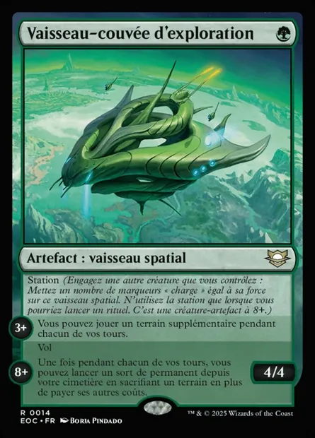 Vaisseau-couvée d'exploration, carte Magic EOC 14 — extension Edge of Eternities Commander
