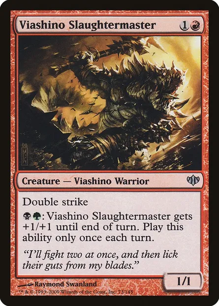 Viashino Slaughtermaster, Magic card CON 73 — Conflux set