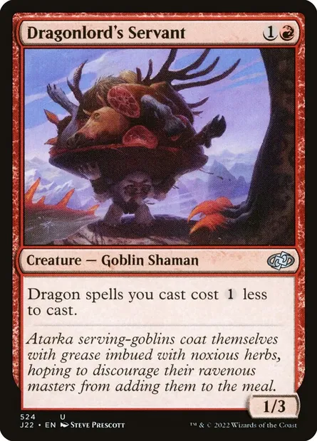 Dragonlord's Servant, Magic card J22 524 — Jumpstart 2022 set