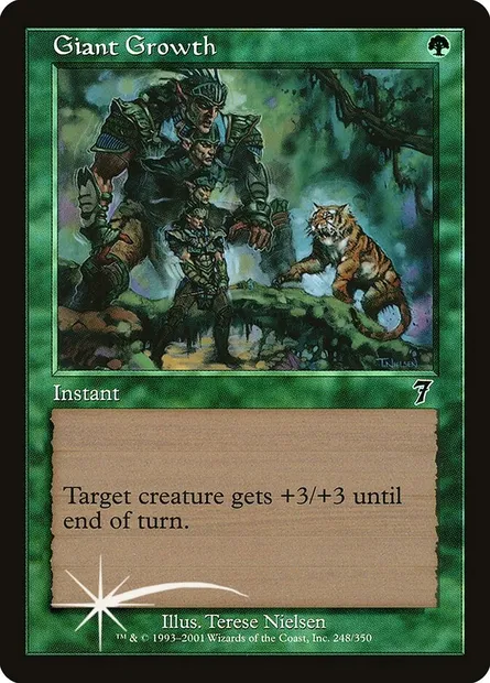 Croissance gigantesque, carte Magic 7ED 248★ — extension Septième Edition