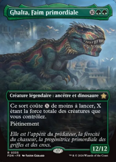 Ghalta, Faim primordiale, carte Magic FDN 335 — extension Foundations