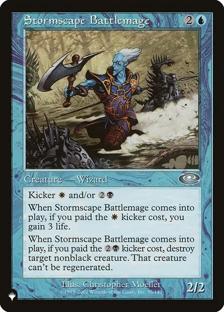 Mage de bataille orageosophe, carte Magic PLS 35 — extension The List