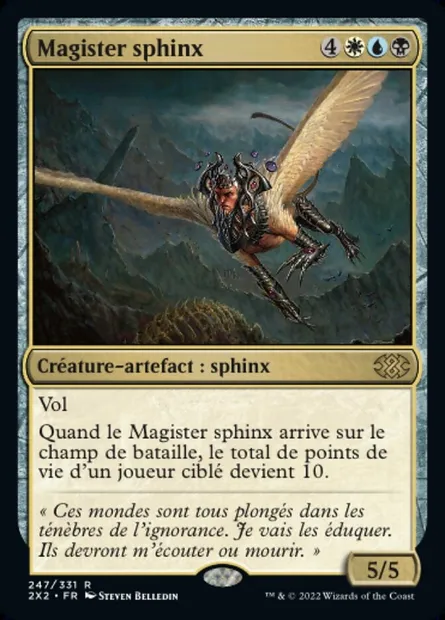 Magister sphinx, carte Magic 2X2 247 — extension Double Masters 2022