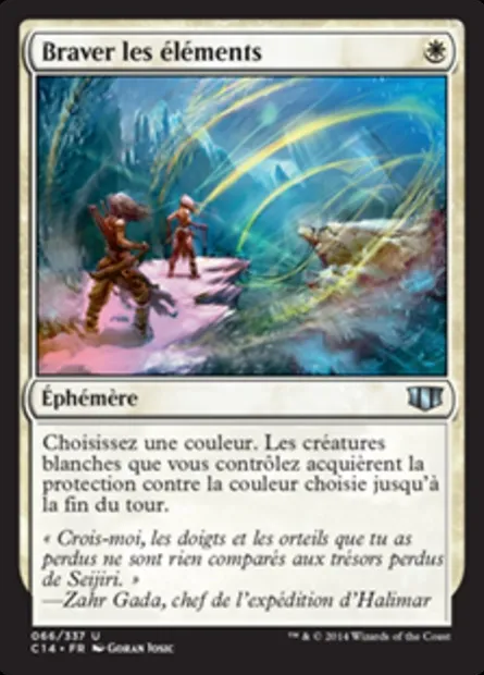 Braver les éléments, carte Magic C14 66 — extension Commander 2014
