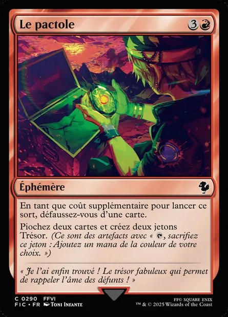 Le pactole, carte Magic FIC 290 — extension Final Fantasy Commander