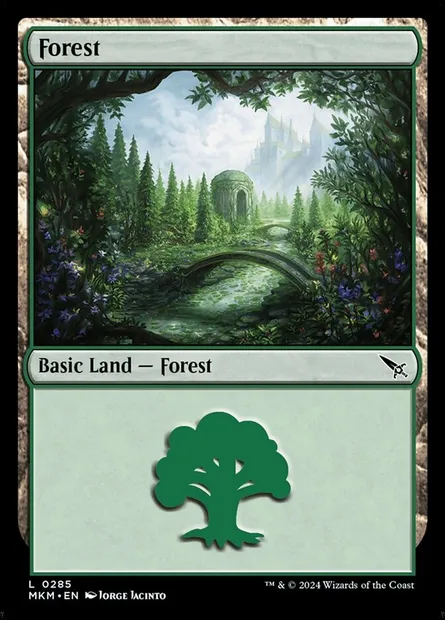 Forest, Magic card MKM 285 — Murders at Karlov Manor set