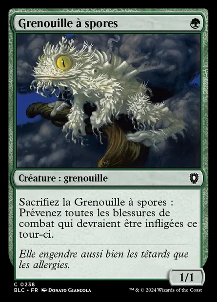 Grenouille à spores, carte Magic BLC 238 — extension Bloomburrow Commander