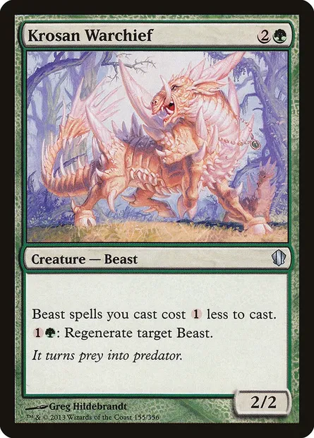 Krosan Warchief, Magic card C13 155 — Commander 2013 set