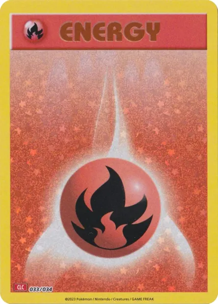 Énergie Feu, carte Pokémon CLC 033 — extension Pokémon TCG Classic: Charizard & Ho-Oh ex Deck