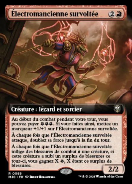 Électromancienne survoltée, carte Magic M3C 58 — extension Modern Horizons 3 Commander