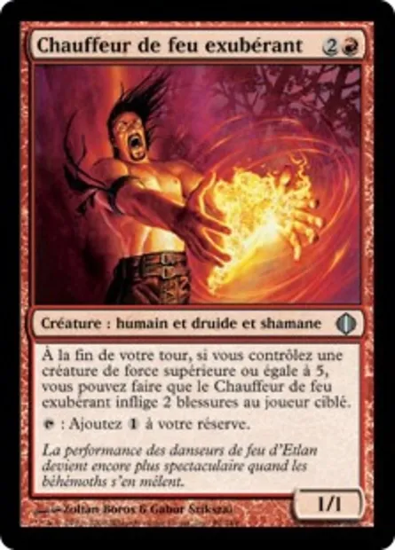 Chauffeur de feu exubérant, carte Magic ALA 99 — extension Les éclats d'Alara