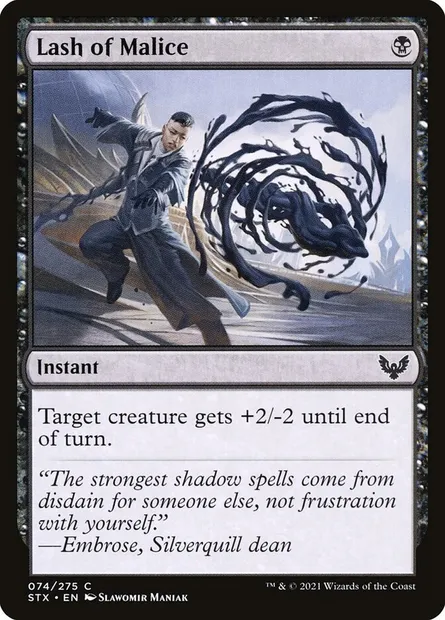 Lash of Malice, Magic card STX 74 — Strixhaven: School of Mages set