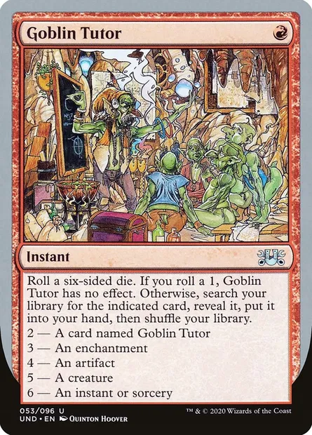 Goblin Tutor, Magic card UND 53 — Unsanctioned set