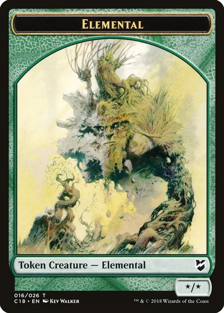 Elemental, carte Magic TC18 16 — extension Commander 2018 Tokens