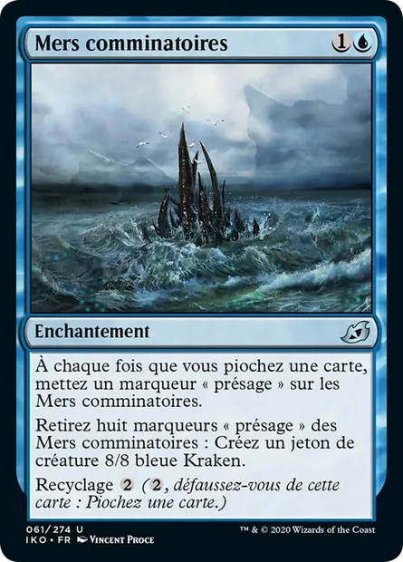 Mers comminatoires, carte Magic IKO 61 — extension Ikoria: Lair of Behemoths