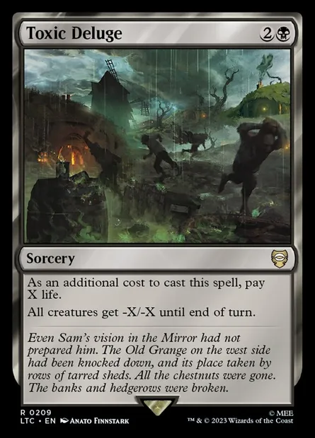 Toxic Deluge, Magic card LTC 209 — Tales of Middle-earth Commander set