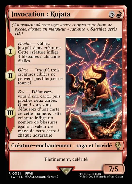 Invocation : Kujata, carte Magic FIC 61 — extension Final Fantasy Commander