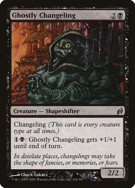 Ghostly Changeling, Magic card LRW 116 — Lorwyn set
