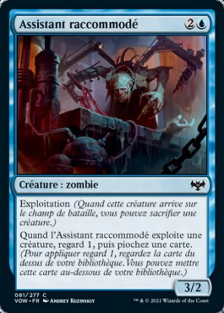 Assistant raccommodé, carte Magic VOW 81 — extension Innistrad : noce écarlate