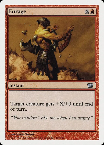 Enrage, Magic card 8ED 185 — Eighth Edition set