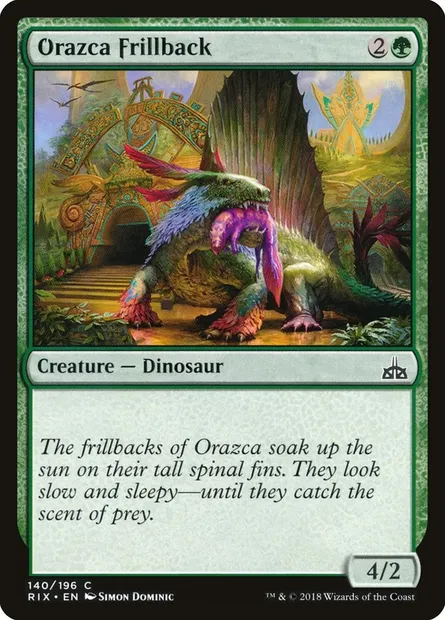 Orazca Frillback, Magic card RIX 140 — Rivals of Ixalan set