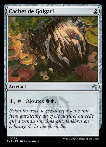 Cachet de Golgari, carte Magic RVR 258 — extension Ravnica Remastered