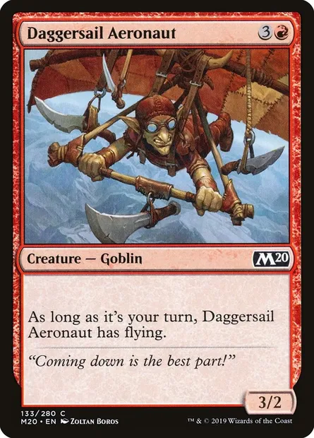 Daggersail Aeronaut, Magic card M20 133 — Core Set 2020 set