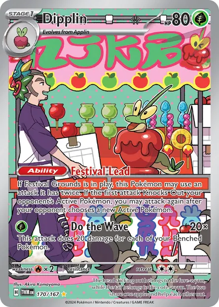 Dipplin, Pokémon card TWM 170 — Twilight Masquerade set