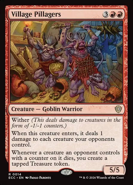 Village Pillagers, Magic card ECC 14 — Lorwyn Eclipsed Commander set