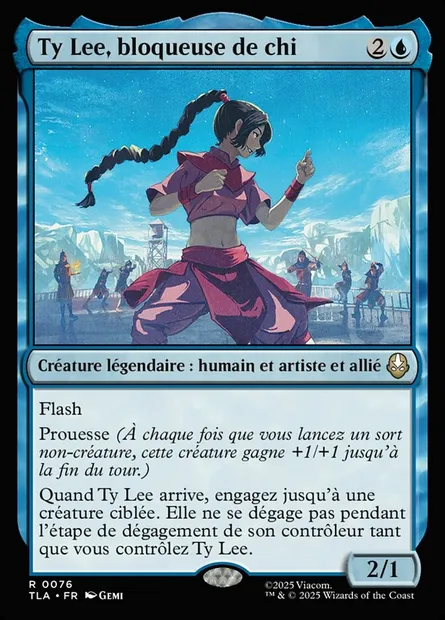 Ty Lee, bloqueuse de chi, carte Magic TLA 76 — extension Avatar: The Last Airbender