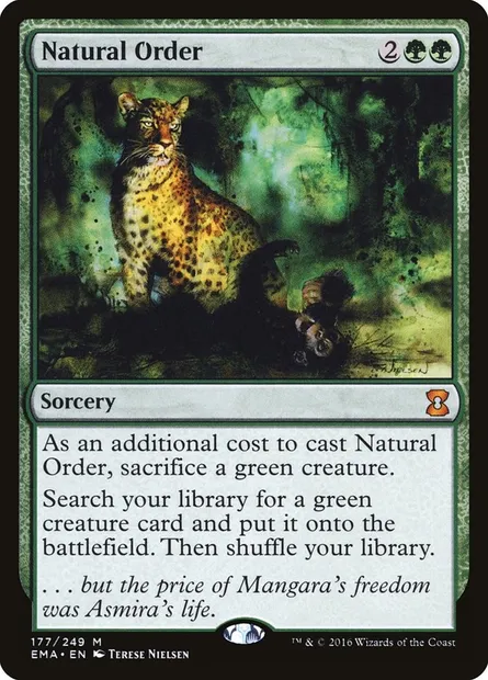 Natural Order, Magic card EMA 177 — Eternal Masters set