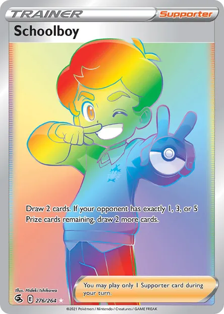 Schoolboy, Pokémon card FST 276 — Fusion Strike set