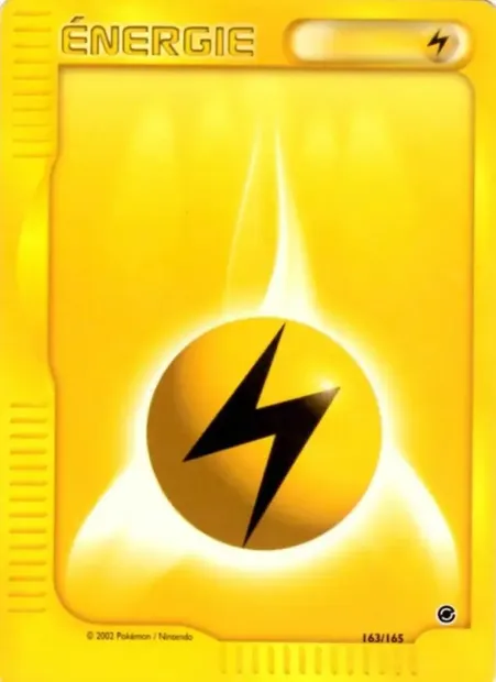 Énergie Électrique, carte Pokémon EX 163 — extension Expedition