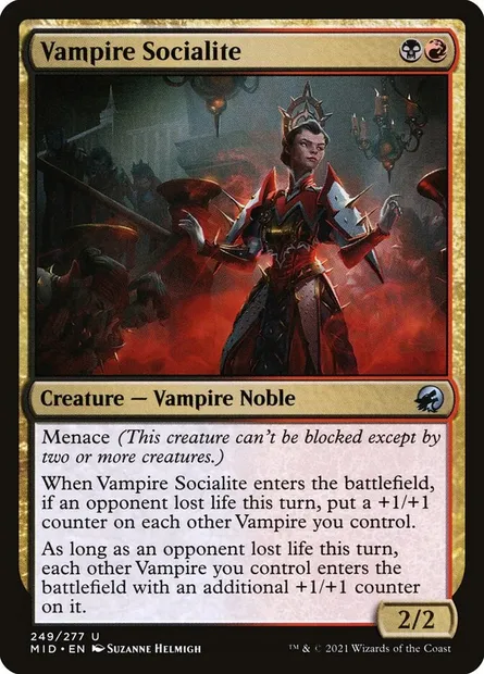 Vampire Socialite, Magic card MID 249 — Innistrad: Midnight Hunt set