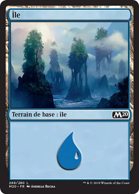 Île, carte Magic M20 268 — extension Core Set 2020