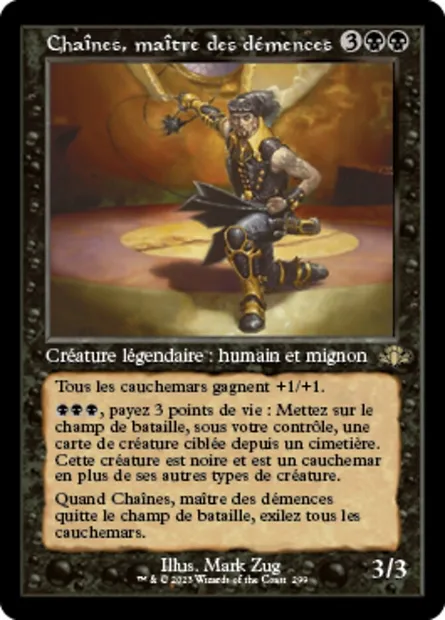 Chaînes, maître des démences, carte Magic DMR 299 — extension Dominaria Remastered
