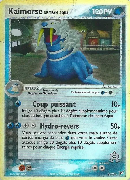 Kaimorse de Team Aqua, carte Pokémon MA 6 — extension EX Team Magma vs Team Aqua