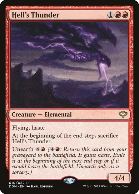Hell's Thunder, Magic card DDN 10 — Duel Decks: Speed vs. Cunning set